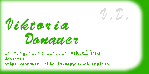 viktoria donauer business card
